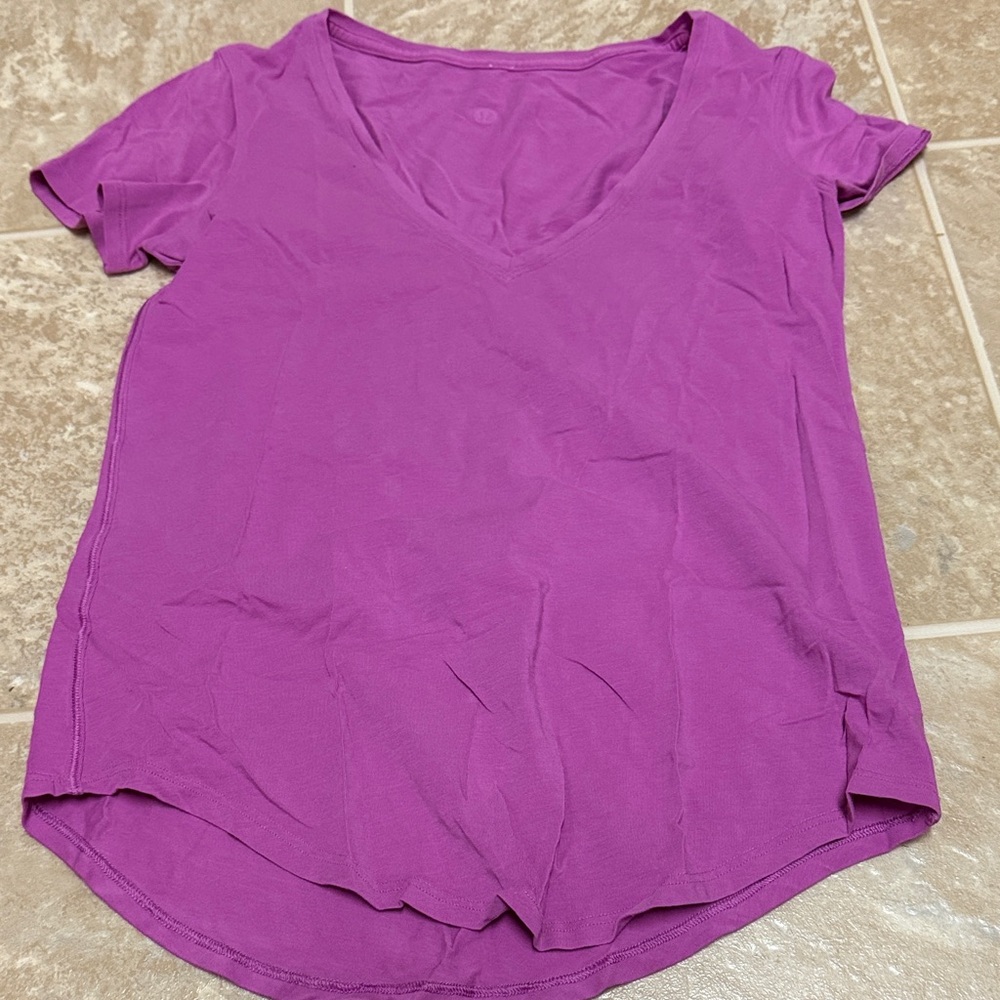 lululemon athletica Purple Short Sleeve Tee